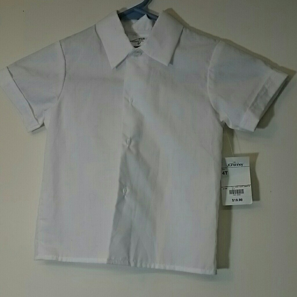 Boys white dress shirt
